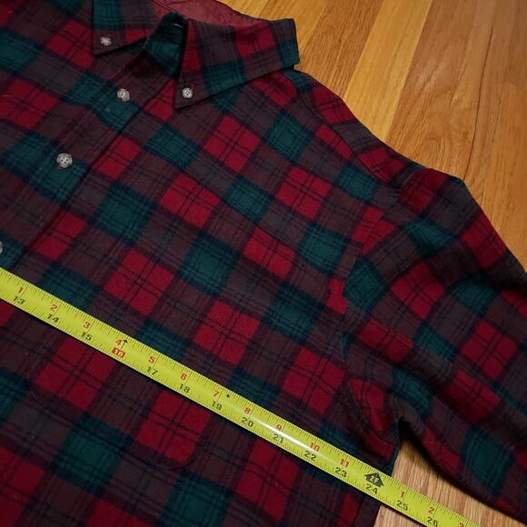 Pendleton 100% Virgin Wool Button Down Shirt Men’s XL Lindsay Tartan Plaid USA - Picture 3 of 11